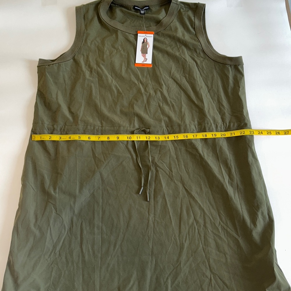 Hilary Radley Sleeveless casual Green Dress XXL